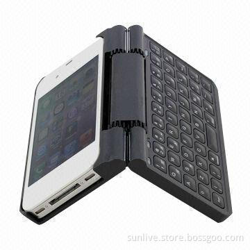 Bluetooth Keyboard for iPhone 4/4S, with Metal Case